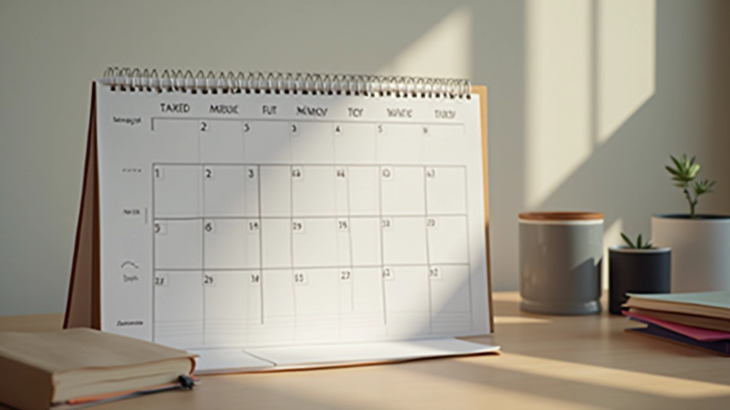 Plánování na kalendáři, týdenní přehled