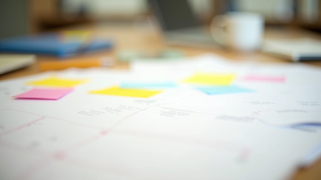 Papírové poznámky a plánování na stole
