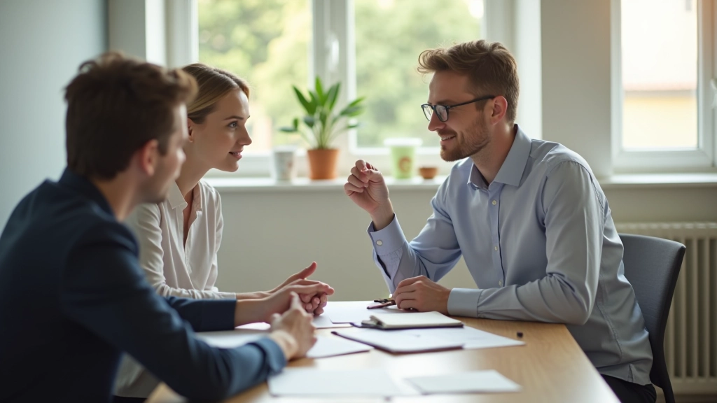Skupinová diskuze v pracovně, tým kolem stolu